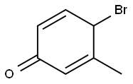 4-溴-3-甲基-2,5-环己二烯-1-酮 结构式