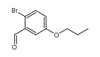 2-溴-5-丙氧基苯甲醛 结构式