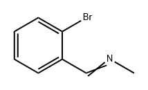 N-[(2-溴苯基)亚甲基]甲胺 结构式