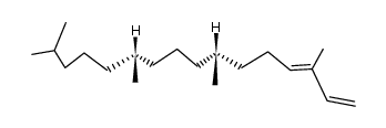 1,3-Hexadecadiene, 3,7,11,15-tetramethyl-, (3E,7R,11R)- 结构式