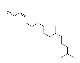 2-Pentadecenal, 2,6,10,14-tetramethyl-, (2E)- 结构式