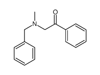 2-(N-甲基苄胺基)-3-羟基苯乙酮 结构式