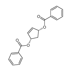 4-Cyclopentene-1,3-diol, 1,3-dibenzoate, (1S,3R)-rel- 结构式