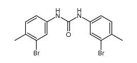 N,N'-双(3-溴-4-甲基苯基)脲 结构式
