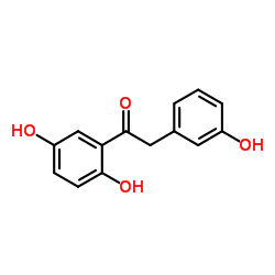 1-(2,5-二羟基苯基)-2-(3-羟基苯基)乙烷-1-酮 结构式