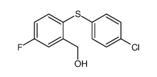 2-[(4-氯苯基)硫代]-5-氟苯甲醇 结构式