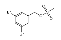 3,5-二溴苄基甲磺酸酯 结构式