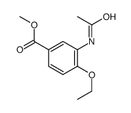 3-乙酰氨基-4-乙氧基苯甲酸甲酯 结构式