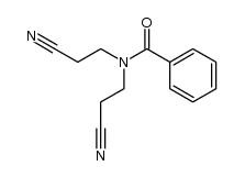 N,N-双(2-氰乙基)苯甲酰胺 结构式
