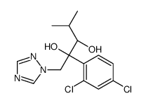 2-(2,4-二氯苯基)-4-甲基-1-(1H-1,2,4-三唑-1-基)戊烷-2,3-二醇 (R*,S*)- 结构式