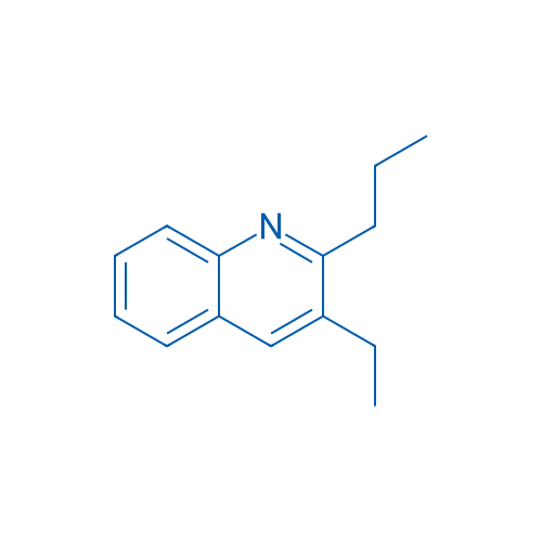 3-乙基-2-丙基喹啉 结构式