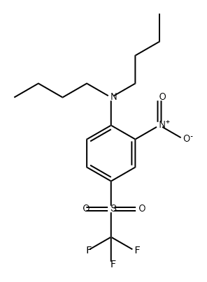 N,N-二丁基-2-硝基-4-[(三氟甲基)磺酰基]苯胺 结构式