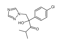 2-(4-氯苯基)-2-羟基-4-甲基-1-(1H-1,2,4-三唑-1-基)-3-戊酮 结构式