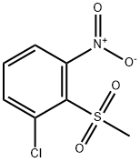 3-氯-2-甲磺酰基硝基苯 结构式