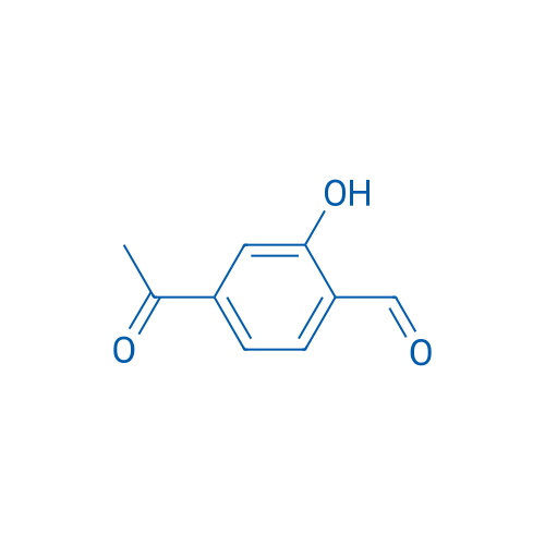 4-乙酰基-2-羟基苯甲醛 结构式