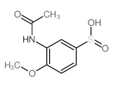 3-acetamido-4-methoxy-benzenesulfinic acid 结构式
