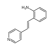 2-[(E)-2-(4-吡啶基)乙烯基]苯胺 结构式