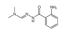 2-氨基苯甲酸-2-[(二甲氨基)亚甲基]酰肼 结构式
