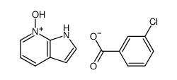 Benzoic acid, 3-chloro-, compd. with 7-hydroxy-7H-pyrrolo[2,3-b]pyridine (1:1) 结构式