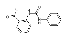 2-(3-苯基脲基)苯甲酸 结构式