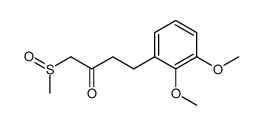2-Butanone, 4-(2,3-dimethoxyphenyl)-1-(methylsulfinyl)- 结构式