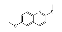 2,6-双(甲硫基)喹啉 结构式