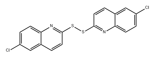 Quinoline, 2,2'-dithiobis[6-chloro- 结构式