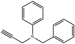 N-苯基-N-2-丙炔基苯甲胺 结构式