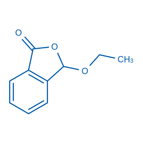 3-乙氧基-1(3H)-异苯并呋喃酮 结构式
