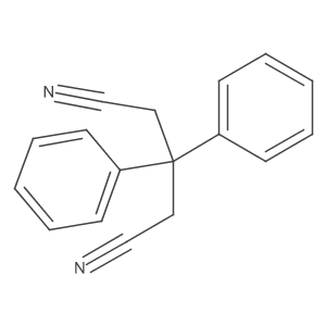 3,3-二苯基戊二腈 结构式