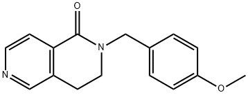 2-(4-甲氧基苄基)-3,4-二氢-2,6-萘啶-1(2H)-酮 结构式