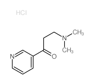 3-(二甲氨基)-1-(吡啶-3-基)丙-1-酮盐酸盐 结构式