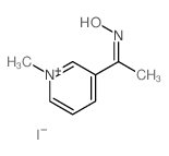 Pyridinium, 3-[1-(hydroxyimino)ethyl]-1-methyl-, iodide (1:1) 结构式