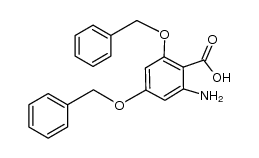 2-氨基-4,6-二(苄氧基)苯甲酸 结构式