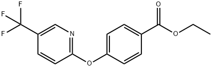 4-{[5-(三氟甲基)吡啶-2-基]氧基}苯甲酸乙酯 结构式