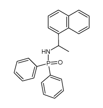 Phosphinic amide, N-[1-(1-naphthalenyl)ethyl]-P,P-diphenyl- 结构式