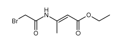 2-Butenoic acid, 3-[(2-bromoacetyl)amino]-, ethyl ester 结构式