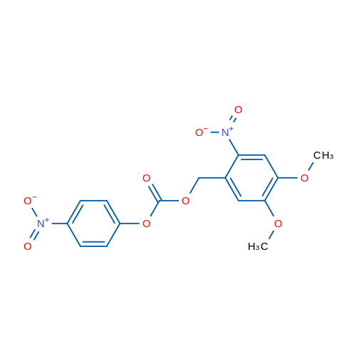 Carbonic acid, (4,5-dimethoxy-2-nitrophenyl)methyl 4-nitrophenyl ester 结构式