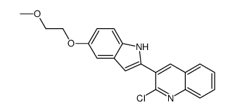 2-chloro-3-[5-(2-methoxyethoxy)-1H-indol-2-yl]Quinoline 结构式