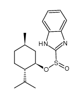 1H-Benzimidazole-2-sulfinic acid, (1R,2S,5R)-5-methyl-2-(1-methylethyl)cyclohexyl ester 结构式