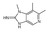2-氨基-1,6,7-三甲基咪唑并[4,5-c]吡啶 结构式