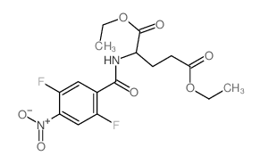 L-Glutamicacid, N-(2,5-difluoro-4-nitrobenzoyl)-, diethyl ester (9CI) 结构式