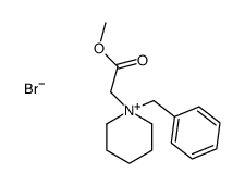 1-苄基-1-(2-甲氧基-2-氧代乙基)哌啶鎓溴化物 结构式