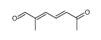 (2E,4E)-2-甲基-6-氧代-2,4-庚二烯醛 结构式