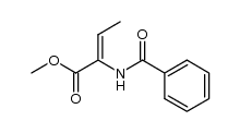 2-Butenoic acid, 2-(benzoylamino)-, methyl ester, (2Z)- 结构式