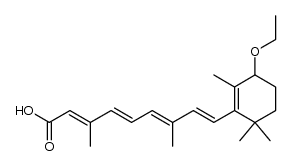 Retinoic acid, 4-ethoxy-, (±)- (9CI) 结构式