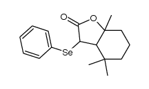 2(3H)-Benzofuranone, hexahydro-4,4,7a-trimethyl-3-(phenylseleno)- 结构式