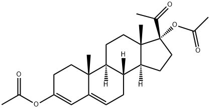 孕甾-3,5-二烯-3β,17α-二醇-20-酮-3,17-二醋酸酯 结构式
