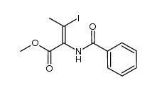 2-Butenoic acid, 2-(benzoylamino)-3-iodo-, methyl ester, (2Z)- 结构式