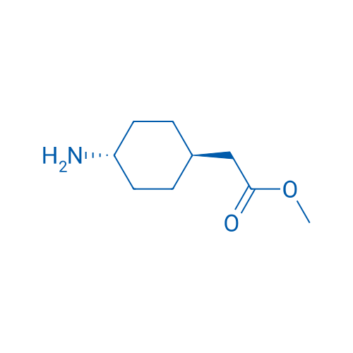 反-2-(4-氨基环己基)乙酸甲酯 结构式